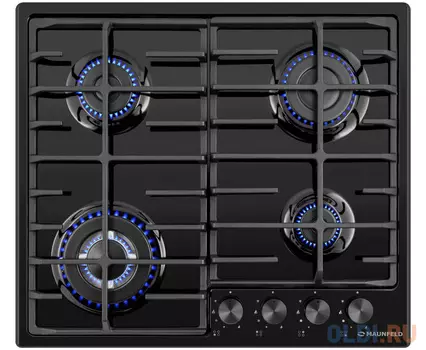 Варочная панель газовая Maunfeld EGHE.64.63CB2/G черный