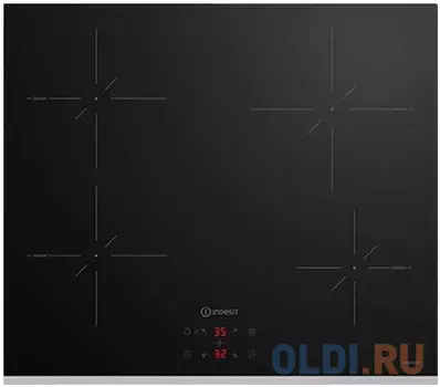Варочная панель индукционная Indesit IS 41Q60 FX черный/нержавеющая сталь