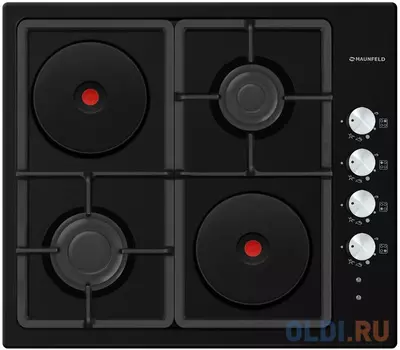 Варочная панель комбинированная Maunfeld EEHE.64.5EB/KG черный