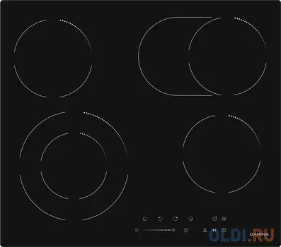 Варочная панель электрическая DARINA 6P E 328 B черный