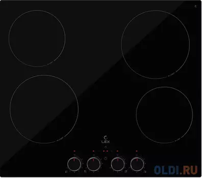 Варочная поверхность Lex EVH 6040 M BL черный