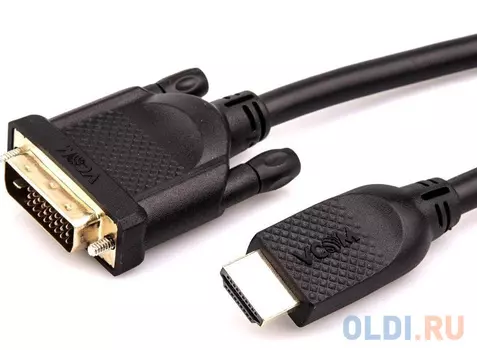 VCOM CG484GD-1.8M Кабель HDMI AM/DVI(24+1)M, 1.8м, CU, 1080P@60Hz, 2F, VCOM 