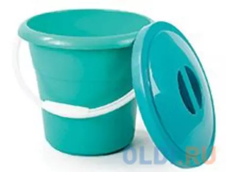 ВЕДРО ПЛАСТ. ПИЩЕВОЕ 12 Л "ЕВРО" С КРЫШКОЙ (1/10) "РАДИАН"