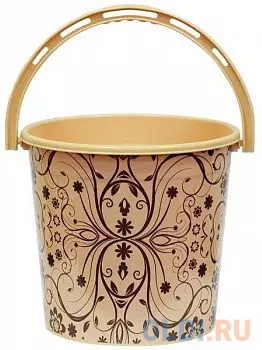 ВЕДРО ПЛАСТ. ПИЩЕВОЕ (ЭЛЕГАНТ СВЕТЛЫЙ) 10 Л (1/40) "ВИОЛЕТ"