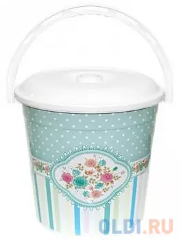 ВЕДРО ПЛАСТ. ПИЩЕВОЕ (ВИНТАЖ) 10 Л С КРЫШКОЙ (1/30) "ВИОЛЕТ"