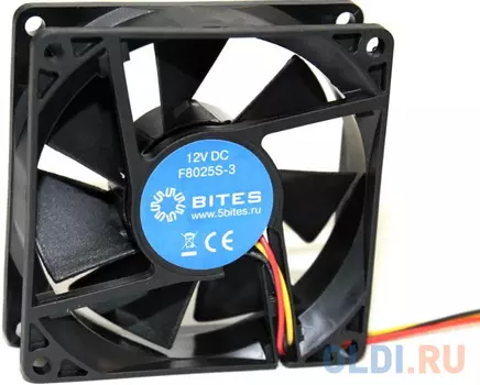Вентилятор 5bites F8025S-3 80x80x25 3pin 23dB 2000rpm