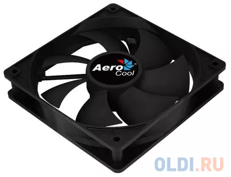 Вентилятор Aerocool Force 12 PWM Black, 120x120x25мм, 500-1500 об./мин., разъем PWM 4-PIN, 18.2-27.5 dBA