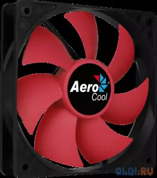 Вентилятор Aerocool Force 12 Red, 120x120x25мм, 1000 об./мин., разъем MOLEX 4-PIN + 3-PIN, 23.7 dBA