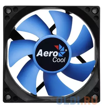 Вентилятор Aerocool Motion 8 Blue-3P 80x80mm 3-pin 25dB 90gr LED Ret