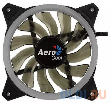 Вентилятор Aerocool REV RGB , 120x120x25мм, 16,8 млн. цветов, RGB подсветка в виде двойного кольца, 3-Pin, 1200 об/мин, 41,3 CFM, 15,1 дБА