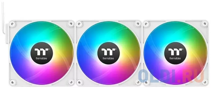 Вентилятор для корпуса Thermaltake CT140 EX Sync ARGB 140х140x25 белый 4-pin 30.7дБ (упак.:3шт) (CL-F191-PL14SW-A) Ret