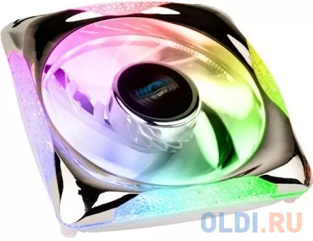 Вентилятор Lamptron PLUTO+, 120х120х25 мм, 1500 об/мин, 30 дБА, PWM, черный, ARGB подсветка, 3 шт в упаковке