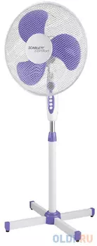 Вентилятор напольный Scarlett SC-SF111B30 38 Вт белый/фиолетовый