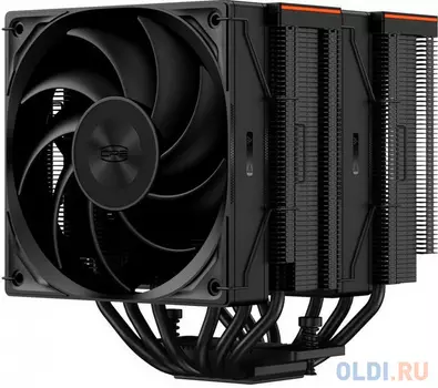 Вентилятор PCCooler RZ620 BK S115X/1200/1700/18XX/AM4/AM5 (8 шт/кор, TDP 265W, 2x120mm PWM FAN, 6 тепловых трубок 6мм, 500-2200RPM, 28-32dBa)