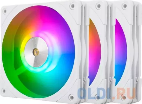 Вентилятор Thermalright TL-B12W-S x3, 120x120x25.6 мм, 2150 об/мин, 28 дБА, PWM, ARGB подсветка, белый, 3 шт в упаковке