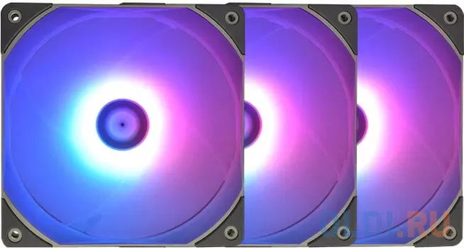 Вентилятор Thermalright TL-C12R-S ARGB x3, 120x120x25 мм, 1500 об/мин, 26 дБА, PWM, ARGB подсветка, 3 шт в упаковке