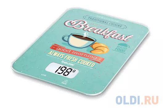 Весы кухонные электронные Beurer KS19 Breakfast макс.вес:5кг рисунок