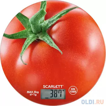 Весы кухонные электронные Scarlett SC-KS57P38 макс.вес:5кг рисунок