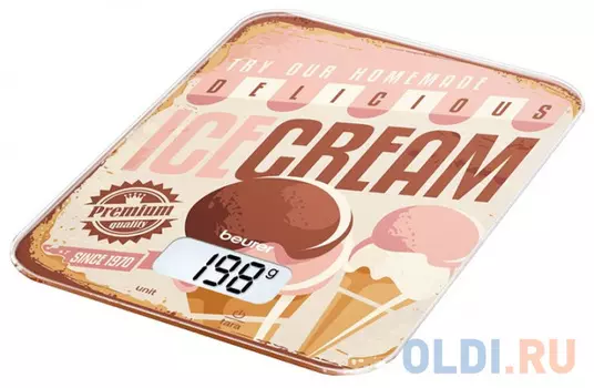 Весы кухонные Beurer KS19 Ice Cream рисунок