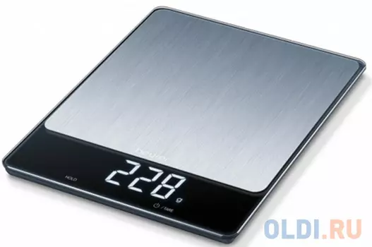 Весы кухонные Beurer KS34 XL чёрный серебристый