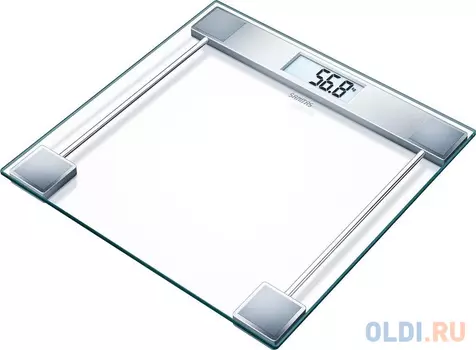 Весы напольные электронные Sanitas SGS06 макс.150кг серебристый