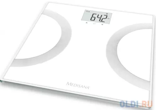 Весы напольные Medisana BS 445 Connect белый серебристый
