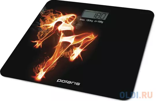 Весы напольные Polaris PWS 1877DG чёрный рисунок