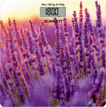 Весы напольные Scarlett SC-BS33E047 Лаванда рисунок разноцветный