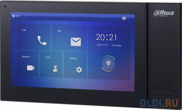 Видеодомофон Dahua DH-VTH2421FB-P черный
