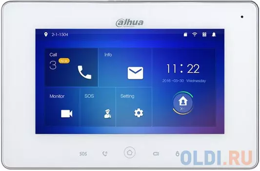Видеодомофон Dahua DHI-VTH5221DW белый