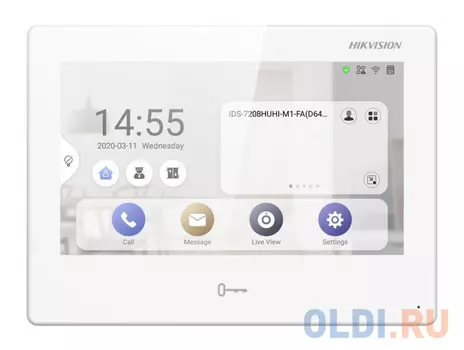 Видеодомофон Hikvision DS-KH9310-WTE1(B) белый