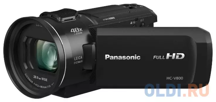 Видеокамера Panasonic HC-V800EE-K, Wi-Fi, FULL HD, SD видеокамера, чёрный