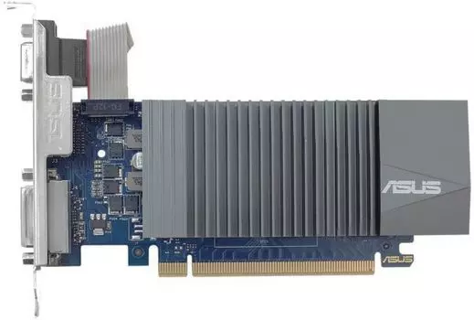 Видеокарта ASUS GeForce GT 710 GT710-SL-2GD5-BRK 2Gb 954 MHz NVIDIA GT710/GDDR5 5012Mhz/64bit/PCI-E 16x/HDMI, DVI-I, VGA (D-Sub)