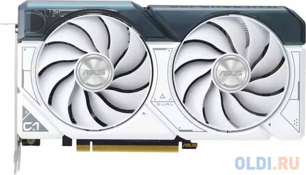 Видеокарта Asus PCI-E 4.0 DUAL-RTX4060TI-O8G-WHITE NVIDIA GeForce RTX 4060TI 8192Mb 128 GDDR6 2565/18000 HDMIx1 DPx3 HDCP Ret