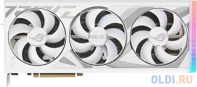 Видеокарта Asus PCI-E 4.0 ROG-STRIX-RTX4080S-O16G-WHITE NVIDIA GeForce RTX 4080 Super 16Gb 256bit GDDR6X 2640/23000 HDMIx2 DPx3 HDCP Ret