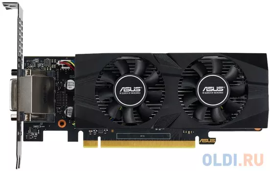 Видеокарта Asus PCI-E GTX1650-4G-LP-BRK NVIDIA GeForce GTX 1650 4096Mb 128 GDDR5 1485/8002 DVIx1 HDMIx1 DPx1 HDCP Ret