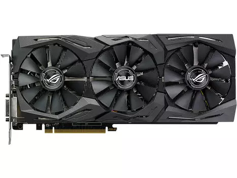 Видеокарта ASUS ROG-STRIX-RX580-O8G-GAMING 8Gb 1380 MHz AMD RX 580/GDDR5 8000Mhz/256bit/PCI-E/2xDP, 2xHDMI, DVI