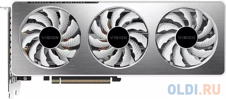 Видеокарта Gigabyte PCI-E 4.0 GV-N306TVISION OC-8GD 2.0 LHR NVIDIA GeForce RTX 3060Ti 8192Mb 256 GDDR6 1755/14000 HDMIx2 DPx2 HDCP Ret