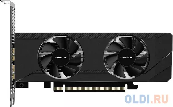 Видеокарта Gigabyte PCI-E 4.0 GV-R64D6-4GL AMD Radeon RX 6400 4096Mb 64 GDDR6 2039/16000 HDMIx1 DPx1 HDCP Ret low profile