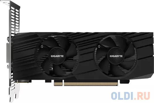 Видеокарта Gigabyte PCI-E GV-N1656D6-4GL NVIDIA GeForce GTX 1650 4096Mb 128 GDDR6 1590/12000 DVIx1/HDMIx2/DPx1/HDCP Ret low profile