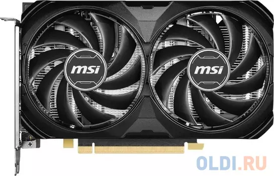 Видеокарта MSI PCI-E 4.0 RTX 4060 Ti 8G VENTUS 2X BLACK E1 OC NVIDIA GeForce RTX 4060TI 8Gb 128bit GDDR6 2565/18000 HDMIx1 DPx3 HDCP Ret