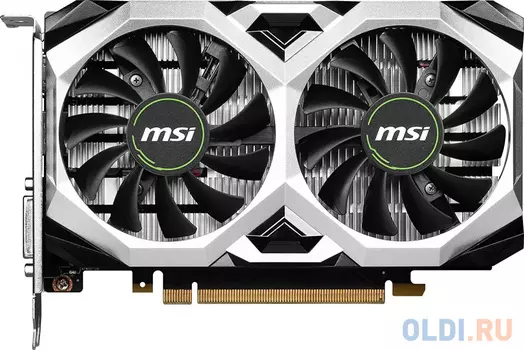 Видеокарта MSI PCI-E GTX 1630 VENTUS XS 4G OC NVIDIA GeForce GTX 1630 4096Mb 128 GDDR6 1485/12000 DVIx1 HDMIx1 DPx1 HDCP Ret