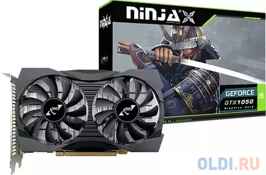 Видеокарта Ninja (Sinotex) GTX1050 4G GDDR5 128BIT DVI DP HDMI 2FAN RTL