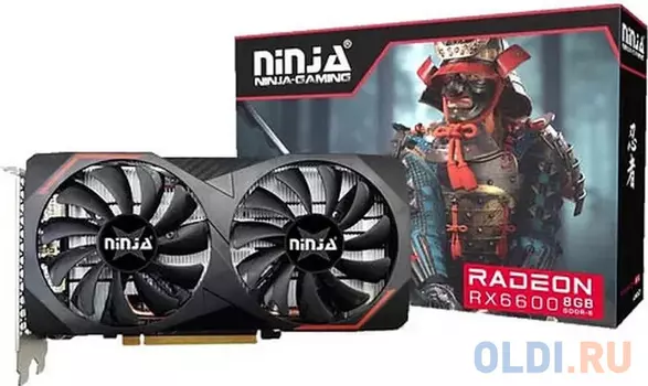 Видеокарта Ninja (Sinotex) RX6600 8G GDDR6 128BIT 3xDP HDMI 2FAN RTL