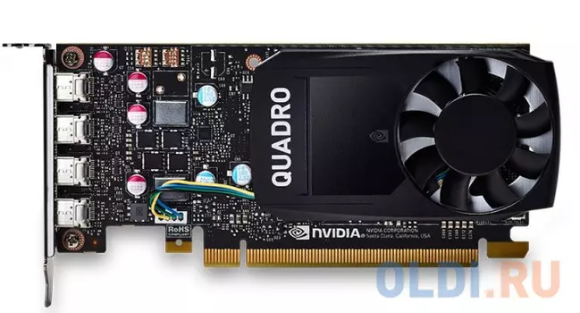 Видеокарта PNY Quadro P620 Quadro P620 DVI PCI-E 2048Mb GDDR3 128 Bit Retail VCQP620DVI-PB