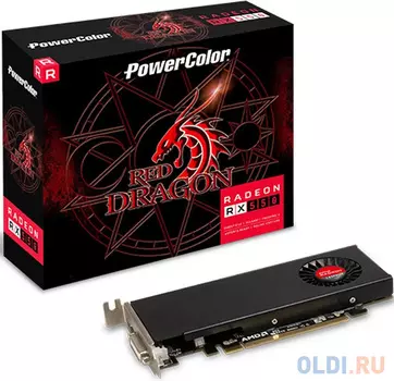 Видеокарта PowerColor RX550 Red Dragon 2GB GDDR5 64bit DVI-D HDMI 1FAN RTL