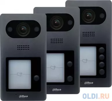 Видеопанель Dahua DHI-VTO3211D-P4 цветной сигнал CMOS цвет панели: черный