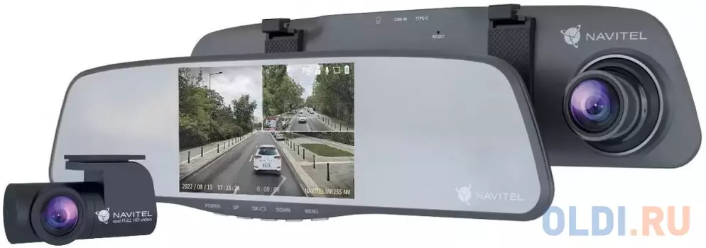 Видеорегистратор Navitel MR255 NV серый 2Mpix 1080x1920 1080p 160гр. MSTAR MSC8339