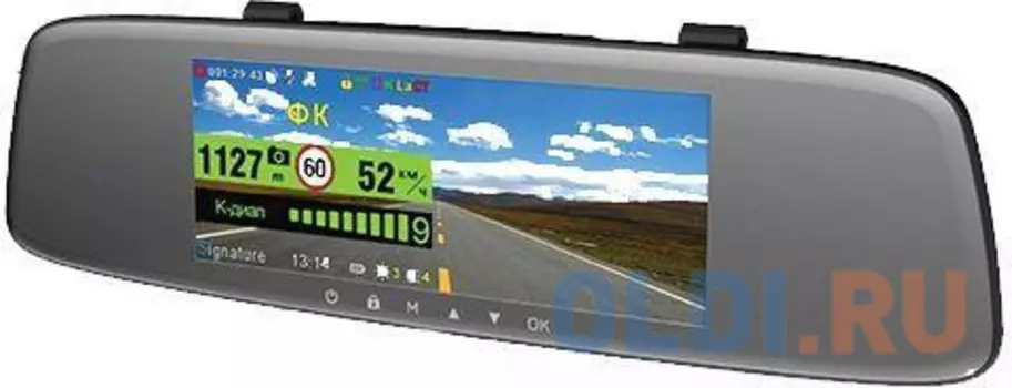 Видеорегистратор с радар-детектором Sho-Me Combo Mirror GPS