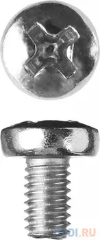 Винт DIN 7985, M6 x 10 мм, 5 кг, кл. пр. 4.8, оцинкованный, ЗУБР